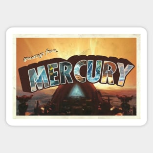 D2 greetings from Mercury Sticker